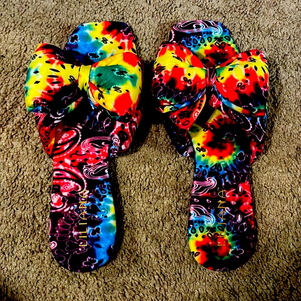 Liliana Breezy-4A Slides Color: Rainbow Size 8 New!